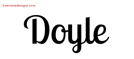 Handwritten Name Tattoo Designs Doyle Free Printout