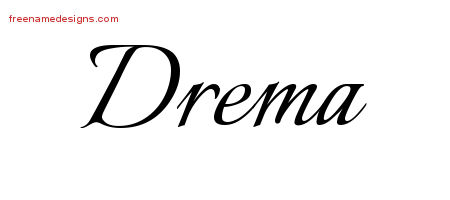 Calligraphic Name Tattoo Designs Drema Download Free
