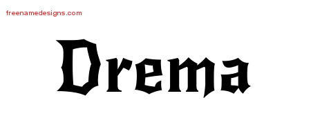 Gothic Name Tattoo Designs Drema Free Graphic