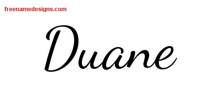 Lively Script Name Tattoo Designs Duane Free Download