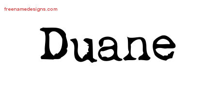 Vintage Writer Name Tattoo Designs Duane Free