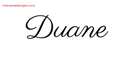 Classic Name Tattoo Designs Duane Printable