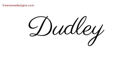 Classic Name Tattoo Designs Dudley Printable