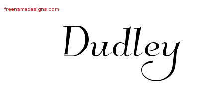 Elegant Name Tattoo Designs Dudley Download Free