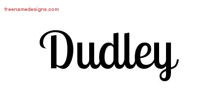 Handwritten Name Tattoo Designs Dudley Free Printout