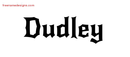 Gothic Name Tattoo Designs Dudley Download Free