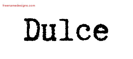 Typewriter Name Tattoo Designs Dulce Free Download