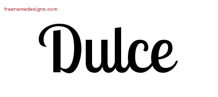 Handwritten Name Tattoo Designs Dulce Free Download