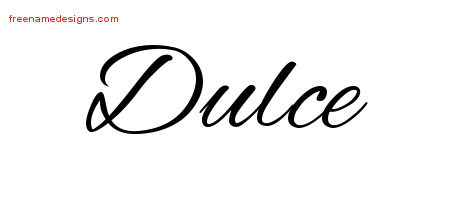 Cursive Name Tattoo Designs Dulce Download Free