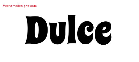 Groovy Name Tattoo Designs Dulce Free Lettering