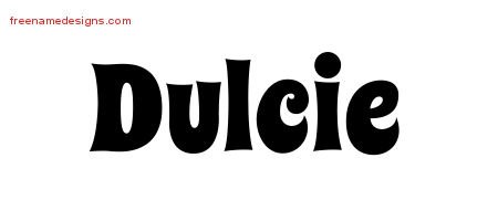 Groovy Name Tattoo Designs Dulcie Free Lettering