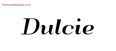 Art Deco Name Tattoo Designs Dulcie Printable