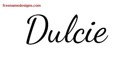 Lively Script Name Tattoo Designs Dulcie Free Printout Lively Script Name Tattoo Designs Dulcie Free Printout