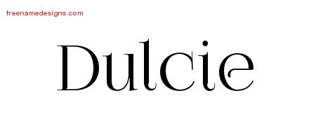 Vintage Name Tattoo Designs Dulcie Free Download