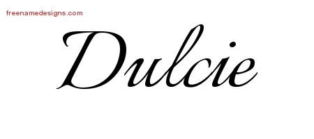 Calligraphic Name Tattoo Designs Dulcie Download Free