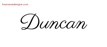 Classic Name Tattoo Designs Duncan Printable