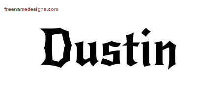 Gothic Name Tattoo Designs Dustin Download Free