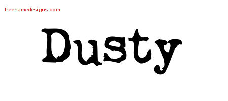 Vintage Writer Name Tattoo Designs Dusty Free