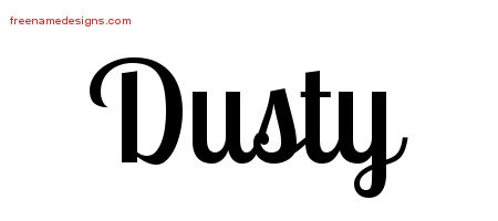 Handwritten Name Tattoo Designs Dusty Free Download
