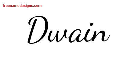 Lively Script Name Tattoo Designs Dwain Free Download