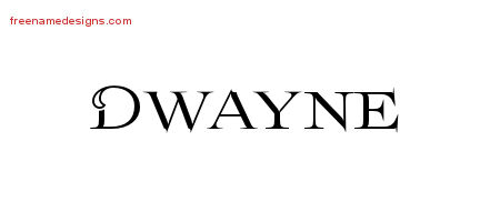Flourishes Name Tattoo Designs Dwayne Graphic Download