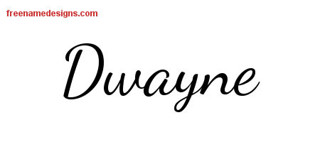 Lively Script Name Tattoo Designs Dwayne Free Download