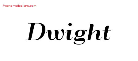 Art Deco Name Tattoo Designs Dwight Graphic Download