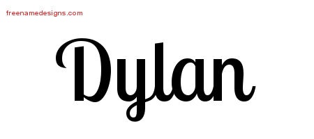 Handwritten Name Tattoo Designs Dylan Free Printout