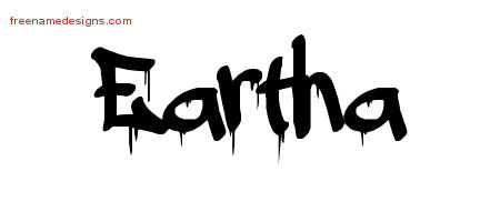 Graffiti Name Tattoo Designs Eartha Free Lettering