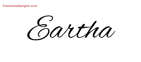 Cursive Name Tattoo Designs Eartha Download Free