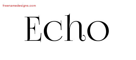Vintage Name Tattoo Designs Echo Free Download