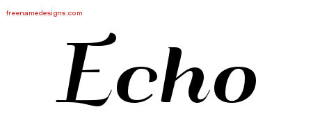 Art Deco Name Tattoo Designs Echo Printable