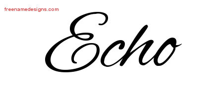 Cursive Name Tattoo Designs Echo Download Free