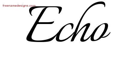 Calligraphic Name Tattoo Designs Echo Download Free