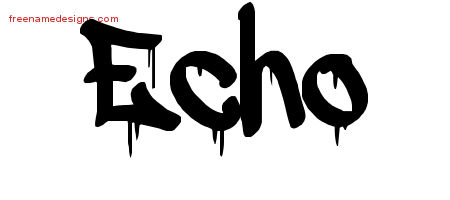 Graffiti Name Tattoo Designs Echo Free Lettering