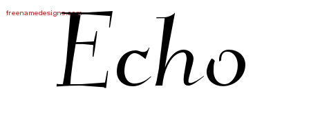 Elegant Name Tattoo Designs Echo Free Graphic