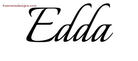 Calligraphic Name Tattoo Designs Edda Download Free