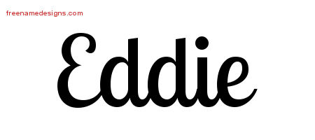 Handwritten Name Tattoo Designs Eddie Free Download