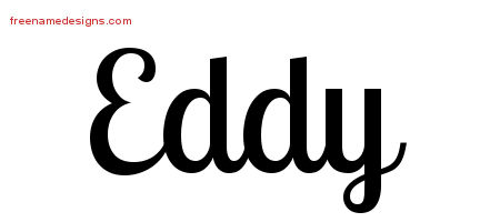Handwritten Name Tattoo Designs Eddy Free Printout