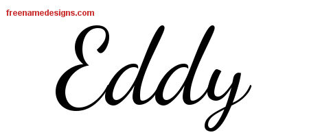 Lively Script Name Tattoo Designs Eddy Free Download