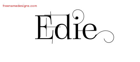 Decorated Name Tattoo Designs Edie Free