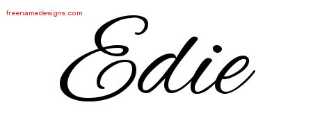 Cursive Name Tattoo Designs Edie Download Free