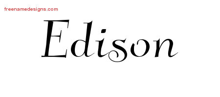 Elegant Name Tattoo Designs Edison Download Free