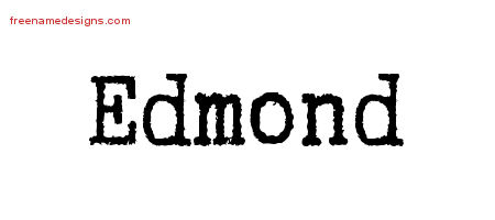 Typewriter Name Tattoo Designs Edmond Free Printout