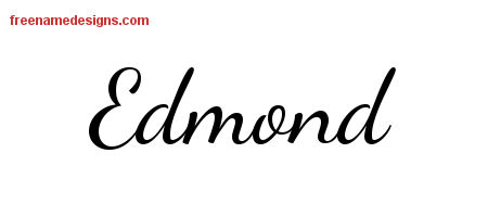 Lively Script Name Tattoo Designs Edmond Free Download