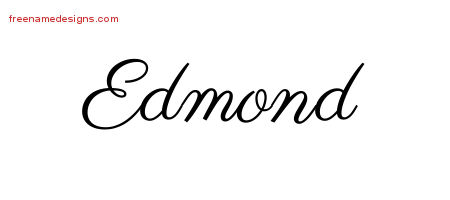 Classic Name Tattoo Designs Edmond Printable