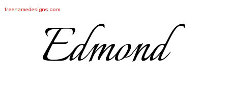 Calligraphic Name Tattoo Designs Edmond Free Graphic