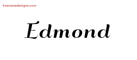 Art Deco Name Tattoo Designs Edmond Graphic Download