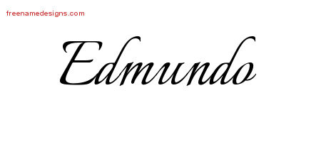 Calligraphic Name Tattoo Designs Edmundo Free Graphic