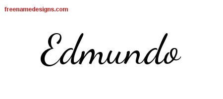 Lively Script Name Tattoo Designs Edmundo Free Download